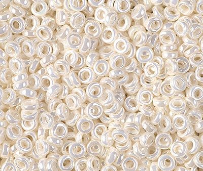 Miyuki 3mm Spacer Bead, Antique Ivory Pearl Ceylon, SPR3-0592, 8 grams Supply