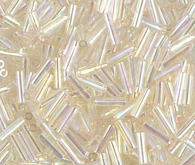 Miyuki 6mm Bugle Beads, Crystal Ivory Gold Luster, BGL2-2442, 17 grams Online