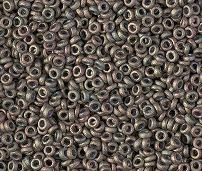 Miyuki 2.2mm Spacer Bead, Matte Metallic Khaki Iris, SPR2-2035, 7 grams Hot on Sale