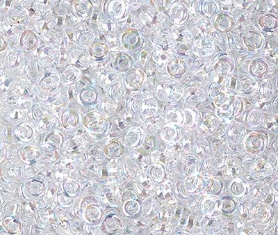 Miyuki 3mm Spacer Bead, Crystal AB, SPR3-0250, 8 grams Fashion