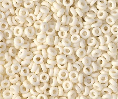 Miyuki 3mm Spacer Bead, Matte Opaque Cream, SPR3-2021, 8 grams Fashion