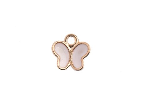 Sweet & Petite Charms, 8x8mm Butterfly Pink, 10 pcs Discount