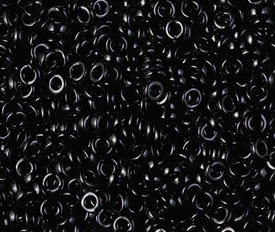 Miyuki 3mm Spacer Bead, Black, SPR3-0401, 8 grams on Sale