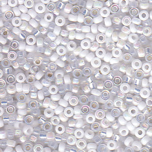 Miyuki 15 Round Seed Bead, 15-BMIX49, Mix - White Medley, 8 grams Sale