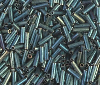 Miyuki 6mm Bugle Beads, Matte Metallic Patina Iris, BGL2-2008, 17 grams Discount