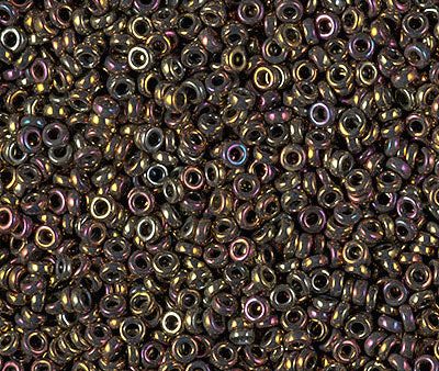 Miyuki 2.2mm Spacer Bead, Metallic Gold Iris, SPR2-0462, 7 grams Sale