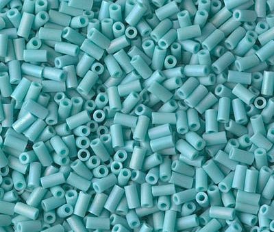 Miyuki 3mm (#1) Bugle Beads, Matte Opaque Turquoise Green AB , BGL1-412FR, 8.5 grams Online