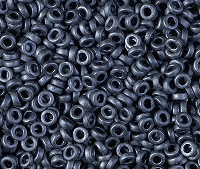 Miyuki 3mm Spacer Bead, Matte Gunmetal, SPR3-2001, 8 grams For Sale