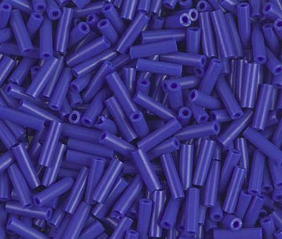 Miyuki 6mm Bugle Beads, Opaque Cobalt, BGL2-0414, 17 grams For Cheap