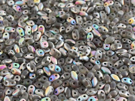 MiniDuo Beads, Matte Smoke Grey Vitrail, MSD4002-28171, 8 grams Sale