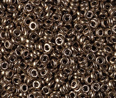 Miyuki 3mm Spacer Bead, Metallic Dk Bronze, SPR3-0457, 8 grams For Sale