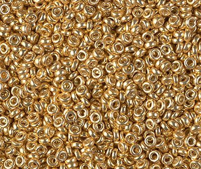 Miyuki 2.2mm Spacer Bead, Duracoat Galvanized Gold, SPR2-4202, 7 grams Discount