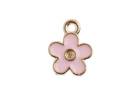 Sweet & Petite Charms, 10x12mm Small Flower Pink, 10 pcs Fashion