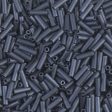 Miyuki 6mm Bugle Beads, Matte Gunmetal, BGL2-2001, 17 grams Sale