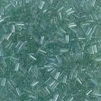 Miyuki 3mm (#1) Bugle Beads, Transparent Sea Foam Luster , BGL1-2445, 8.5 grams Fashion