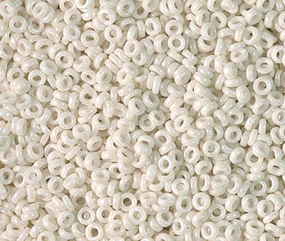 Miyuki 2.2mm Spacer Bead, Opaque Limestone Luster, SPR2-0600, 7 grams For Sale