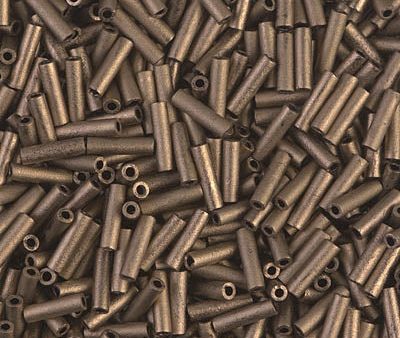 Miyuki 6mm Bugle Beads, Matte Metallic Dark Bronze, BGL2-2006, 17 grams Discount