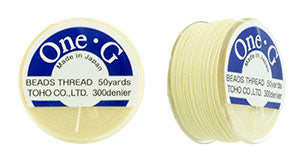 Toho One-G Thread, Cream, 50 yards (1 Spool) Online Sale