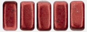 Czechmate 3mm X 6mm Brick Glass Czech Two Hole Bead, Saturated Metallic Merlot Online