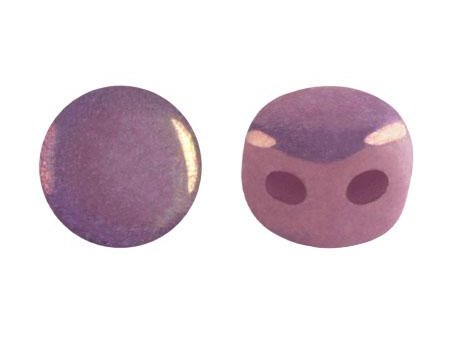 Kalos® Par Puca®, 2 Hole Bead, Opaque Mix Amethyst Gold Ceramic Look, 10 grams Online Sale