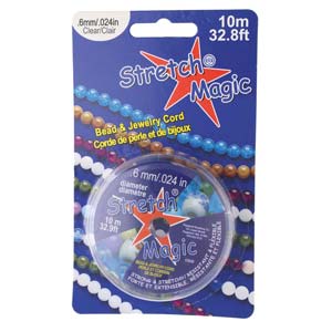 Stretch Magic 0.6mm Clear Stretch Cord, 10 meters Sale