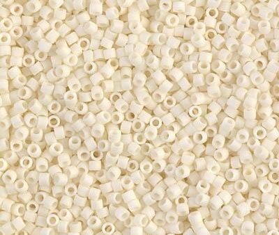 Miyuki Delica Bead 11 0, DB0352, Matte Op Cream, 50 grams For Discount