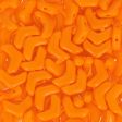 Vee Bead, 2 hole chevron, Opaque Orange, 25 pieces Discount