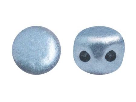 Kalos® Par Puca®, 2 Hole Bead, Metallic Matte Light Blue, 10 grams For Cheap