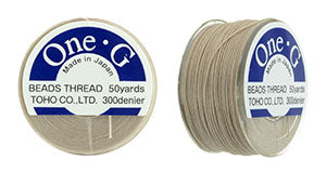 Toho One-G Thread, Beige, 50 yards (1 Spool) Hot on Sale