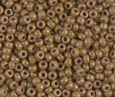 Miyuki 8 Round Seed Bead, 8-1461, Dyed Opaque Latte, 10 grams Supply