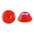 Konos Par Puca® Czech glass bead, Frost Cherry AB, 10 grams Online Hot Sale