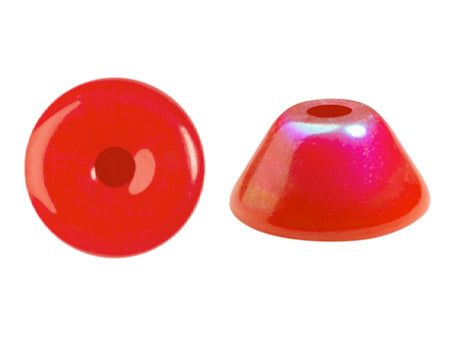 Konos Par Puca® Czech glass bead, Frost Cherry AB, 10 grams Online Hot Sale