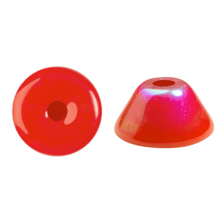 Konos Par Puca® Czech glass bead, Frost Cherry AB, 10 grams Online Hot Sale