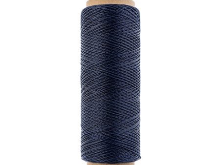 Gudebrod Waxed Thread 3ply Made In USA 500ft (152.4m) Spool 0.38mm (0.015in), Blue Sale