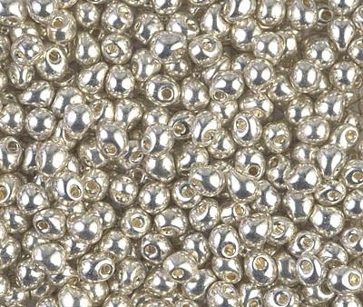 Miyuki 3.4mm Drop Bead, Galvanized Silver, 5 grams Discount