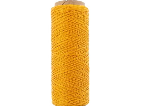 Gudebrod Waxed Thread 3ply Made In USA 500ft (152.4m) Spool 0.38mm (0.015in), Gold Online