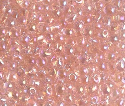 Miyuki 3.4mm Drop Bead, Light Tea Rose AB, 5 grams Supply