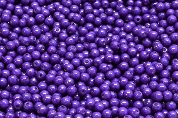 3mm Czech Round Druk Bead, Terra Intensive Purple, 50 pieces Cheap