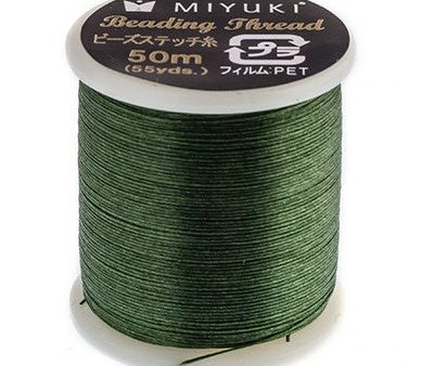 Green Miyuki Nylon Beading Thread B, 50 meters Online Hot Sale