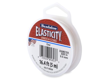 Elasticity Stretch Cord, 0.5 mm   .020 in, Clear, 5 meter Online Hot Sale