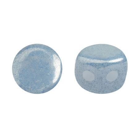 Kalos® Par Puca®, 2 Hole Bead, Opaque Blue Ceramic Look, 10 grams For Cheap