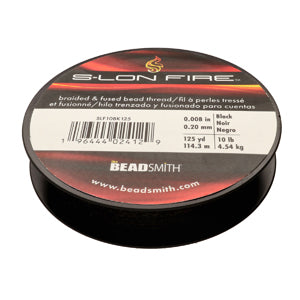 S-Lon Fire Beading Thread 10lb Black 125 Yards For Cheap