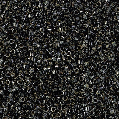 Miyuki Delica Bead 11 0, DB2261, Black Picasso, 50 grams on Sale