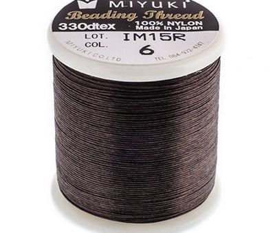 Brown Miyuki Nylon Beading Thread B, 50 meters Online