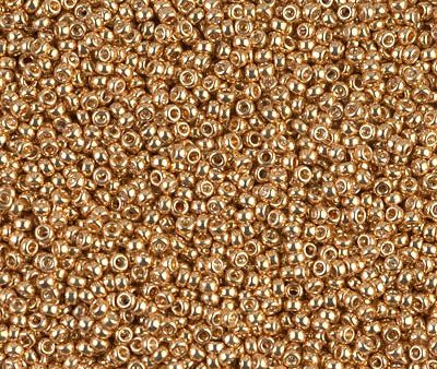 Miyuki 11 Round Seed Bead, 11-1053, Galvanized Yellow Gold, 13 grams Fashion