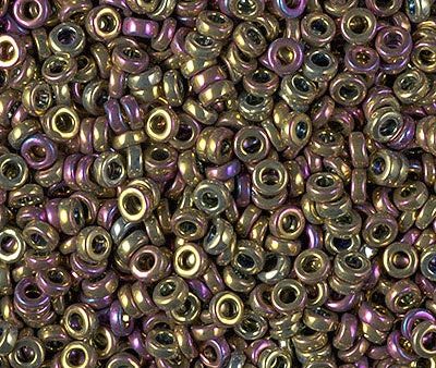 Miyuki 3mm Spacer Bead, Metallic Purple Gold Iris, SPR3-0188, 8 grams For Cheap