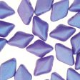 Mini GemDuo 2-Hole Diamond Shaped Bead, Tropical Blue Grape, 7.5 grams For Discount