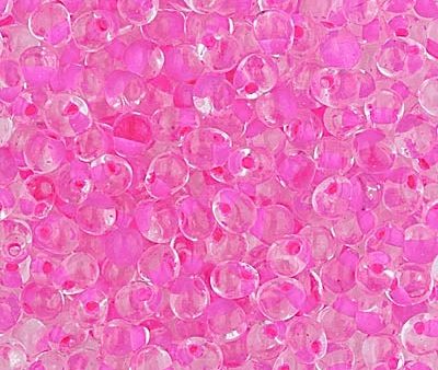 Miyuki 3.4mm Drop Bead, Hot Pink Lined Crystal, 5 grams Sale