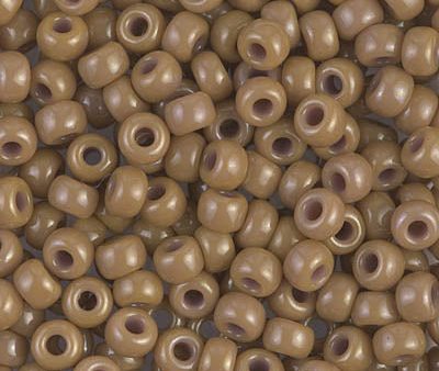 6 0 Miyuki Seed Beads, Dyed Opaque Latte, 6-1461, 10 grams on Sale