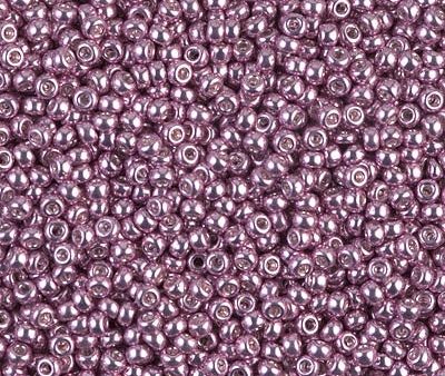 Miyuki 11 Round Seed Bead, 11-1061L, Galvanized Light Raspberry, 13 grams For Sale